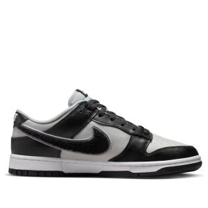 Nike Dunk Low “Chenille Swoosh – Black Grey Fog”