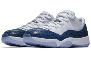 Air Jordan 11 Retro Low “Navy Snakeskin”