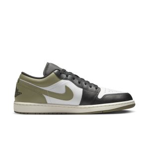 Air Jordan 1 Low “Black White Medium Olive”