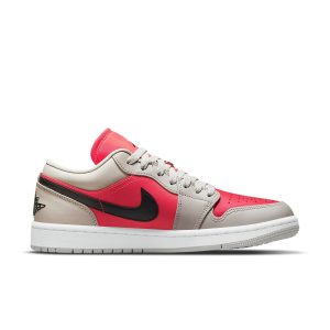 Air Jordan 1 Low “Light Iron Ore Siren Red”