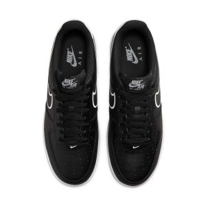 Nike Air Force 1 “07 “Embroidered Swoosh – Black”