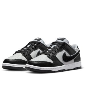 Nike Dunk Low “Chenille Swoosh – Black Grey Fog”