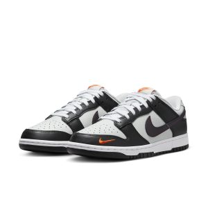 Nike Dunk Low “Black Total Orange Mini Swoosh”