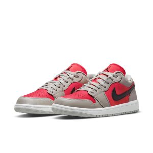 Air Jordan 1 Low “Light Iron Ore Siren Red”