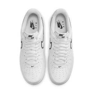 Nike Air Force 1 “07 “Embroidered Swoosh – White Black”