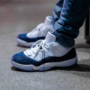 Air Jordan 11 Retro Low “Navy Snakeskin”