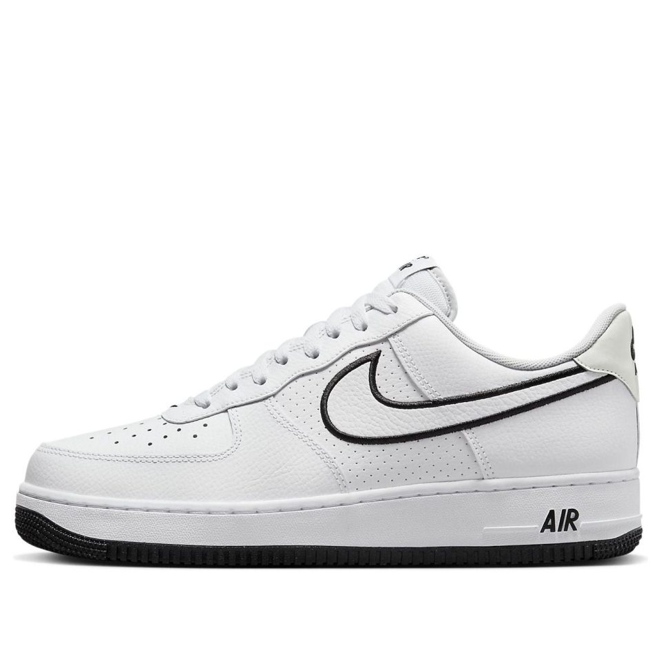 Nike Air Force 1 "07 "Embroidered Swoosh – White Black"