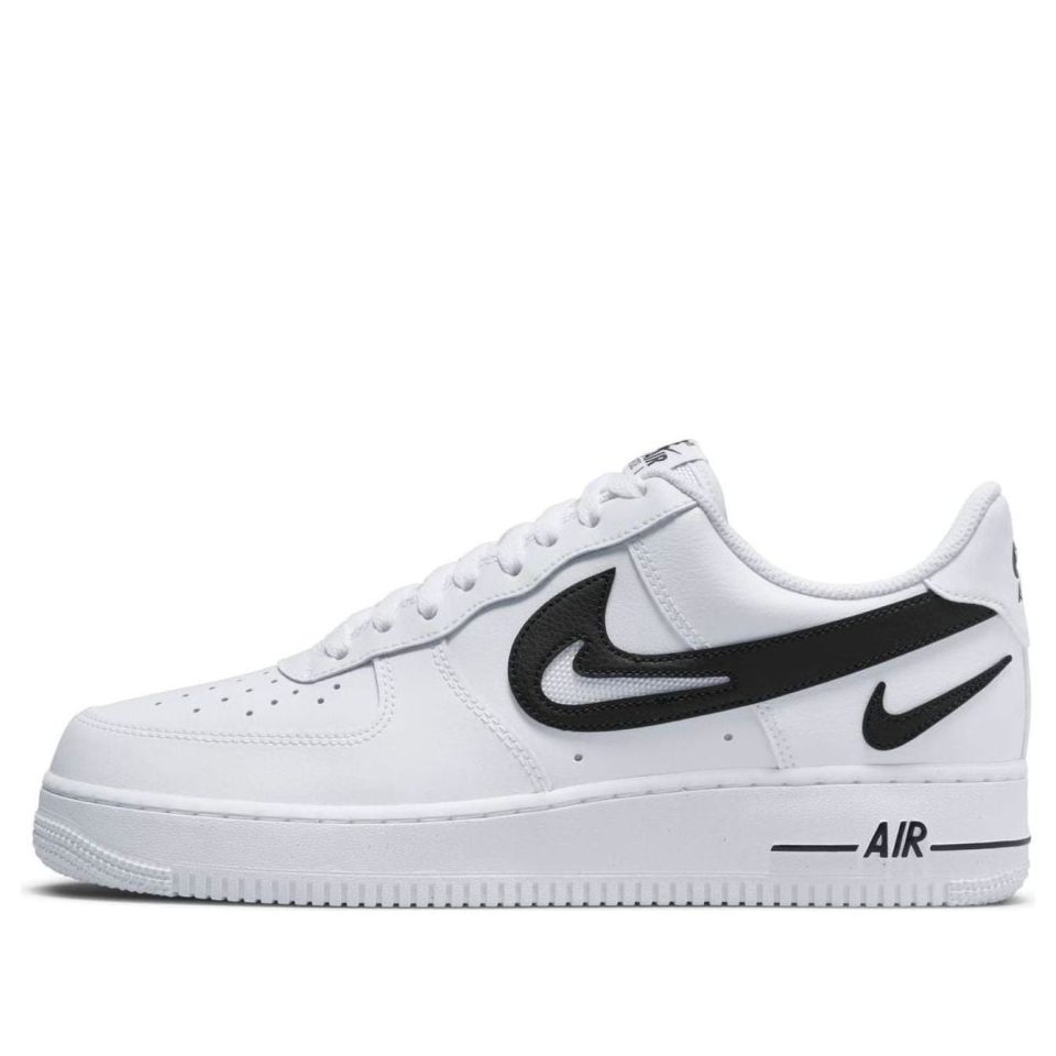 Nike Air Force 1 "07 "Cut Out Swoosh – White Black"