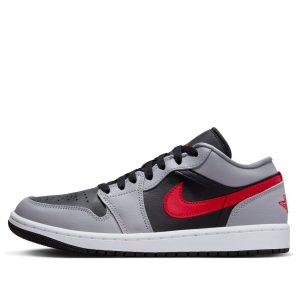 Air Jordan 1 Low “Cement Grey Fire Red”