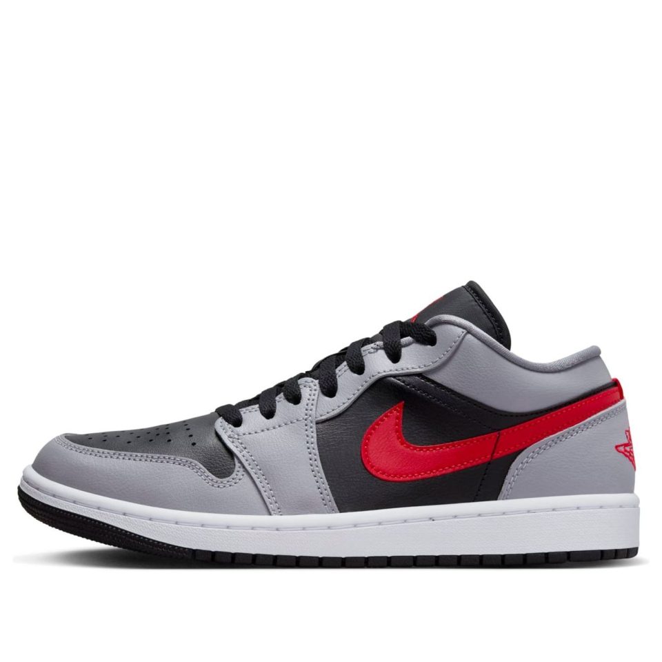 Air Jordan 1 Low "Cement Grey Fire Red"