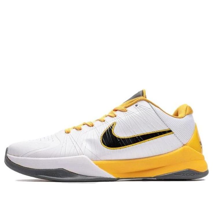 Nike Zoom Kobe 5 "White Black Del Sol Metallic Silver"