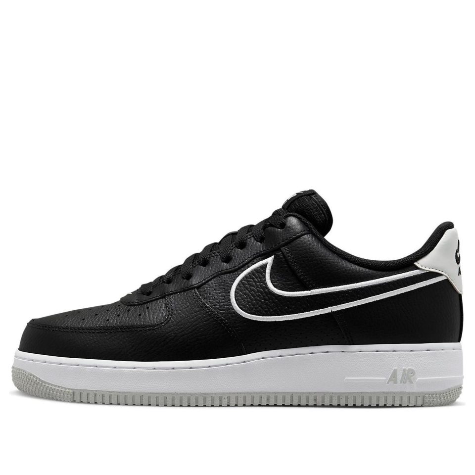 Nike Air Force 1 "07 "Embroidered Swoosh – Black"