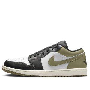 Air Jordan 1 Low “Black White Medium Olive”