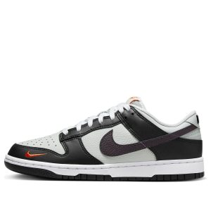 Nike Dunk Low “Black Total Orange Mini Swoosh”